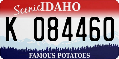 ID license plate K084460
