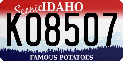 ID license plate K08507