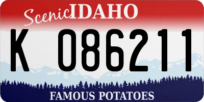 ID license plate K086211