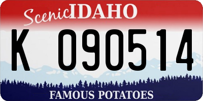 ID license plate K090514