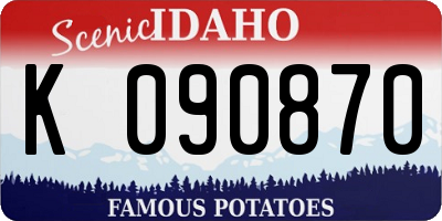 ID license plate K090870