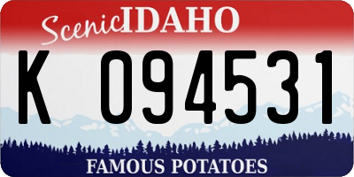 ID license plate K094531