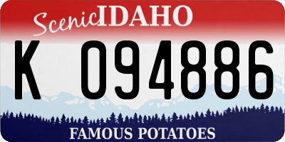ID license plate K094886
