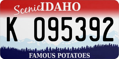 ID license plate K095392