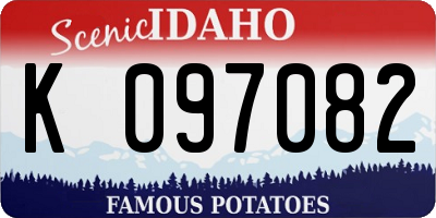 ID license plate K097082