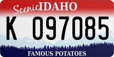 ID license plate K097085