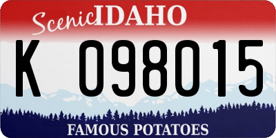 ID license plate K098015