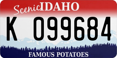 ID license plate K099684