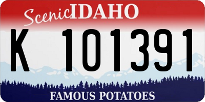 ID license plate K101391
