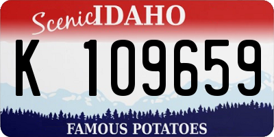 ID license plate K109659