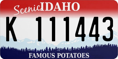 ID license plate K111443