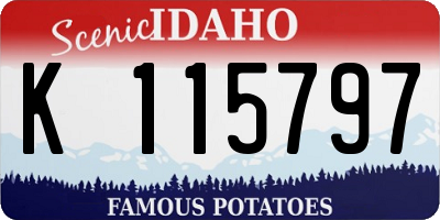 ID license plate K115797