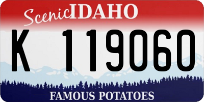 ID license plate K119060