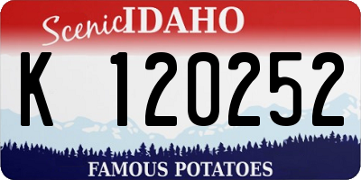 ID license plate K120252
