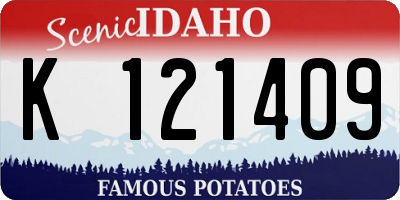 ID license plate K121409