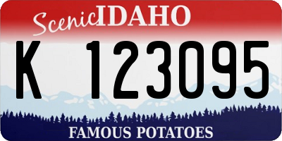 ID license plate K123095