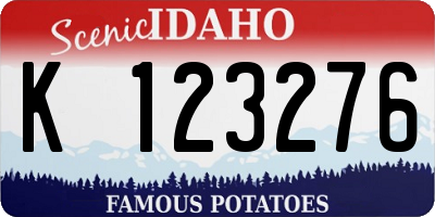 ID license plate K123276