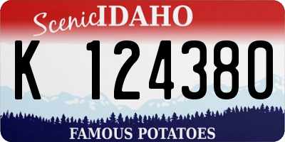 ID license plate K124380