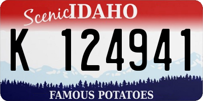 ID license plate K124941
