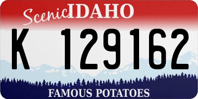 ID license plate K129162