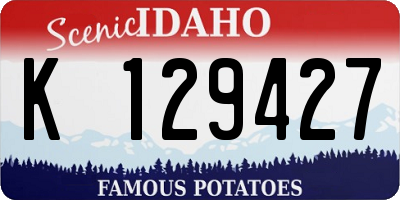 ID license plate K129427