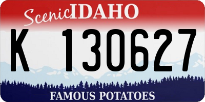ID license plate K130627