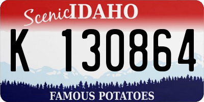 ID license plate K130864
