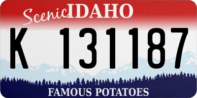 ID license plate K131187