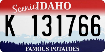 ID license plate K131766