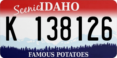 ID license plate K138126