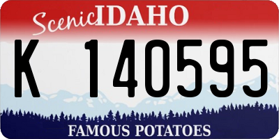 ID license plate K140595
