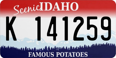 ID license plate K141259