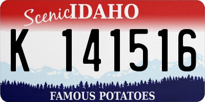ID license plate K141516