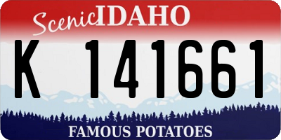 ID license plate K141661