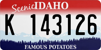 ID license plate K143126