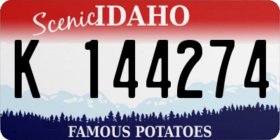 ID license plate K144274