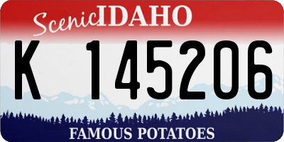 ID license plate K145206