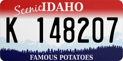 ID license plate K148207