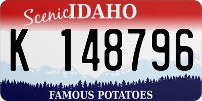 ID license plate K148796