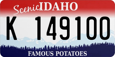 ID license plate K149100