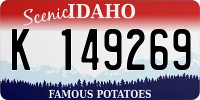 ID license plate K149269