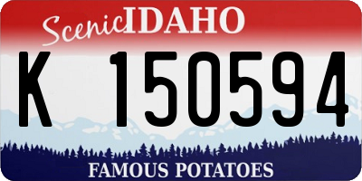 ID license plate K150594