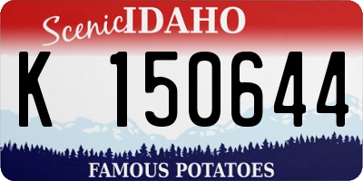 ID license plate K150644