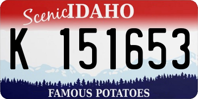 ID license plate K151653