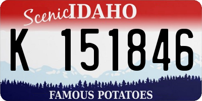 ID license plate K151846