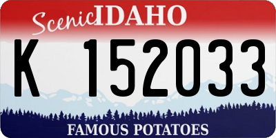 ID license plate K152033
