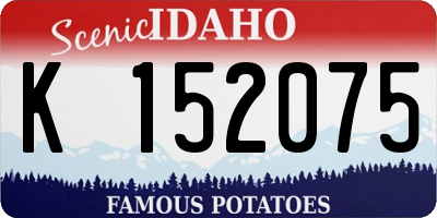 ID license plate K152075