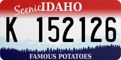 ID license plate K152126