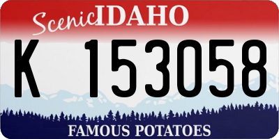 ID license plate K153058