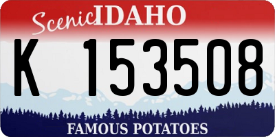 ID license plate K153508